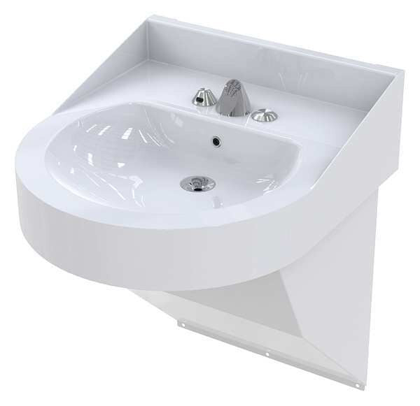 Bathroom Sink with Faucet, 0.7 gpm, Chrome