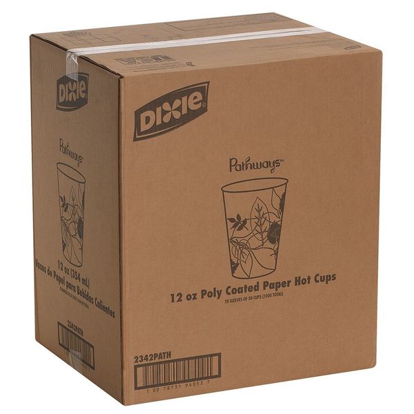Disposable Hot cup 12 oz. White, Paper, Pk1000