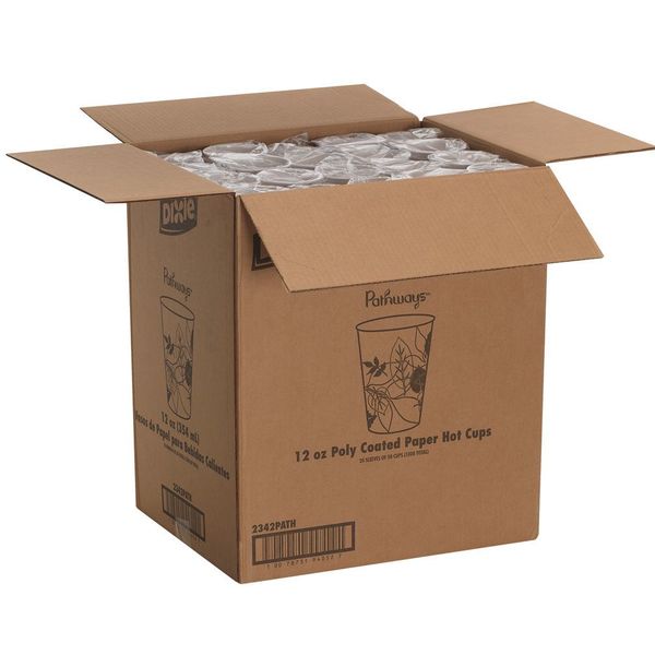 Disposable Hot cup 12 oz. White, Paper, Pk1000