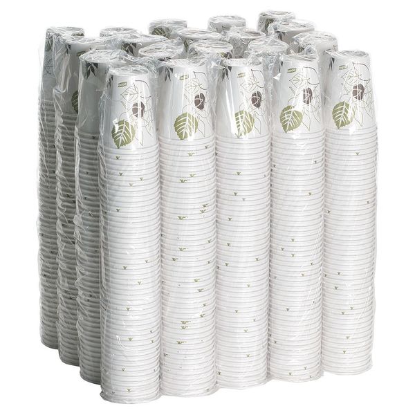 Disposable Hot cup 12 oz. White, Paper, Pk1000