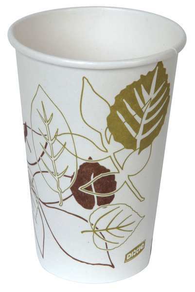 Disposable Hot cup 16 oz. White, Paper, Pk1000