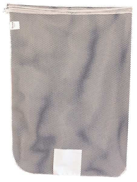 Mesh Laundry Bag, White, Drawcord, PK12