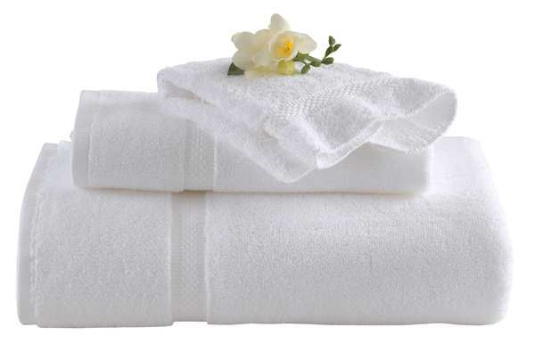 Bath Towel, 30 x 56 In, White, PK12