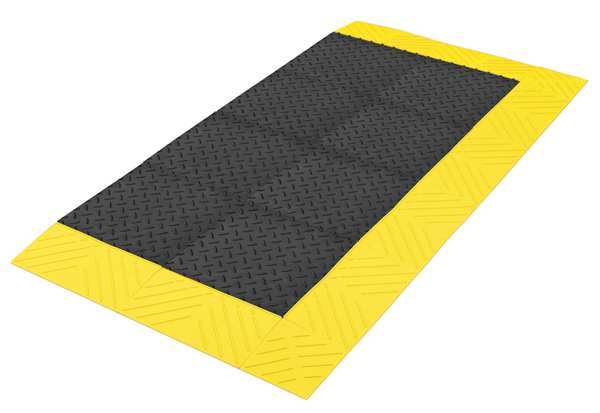 Antifatigue Mat, Black/Yellow, 72