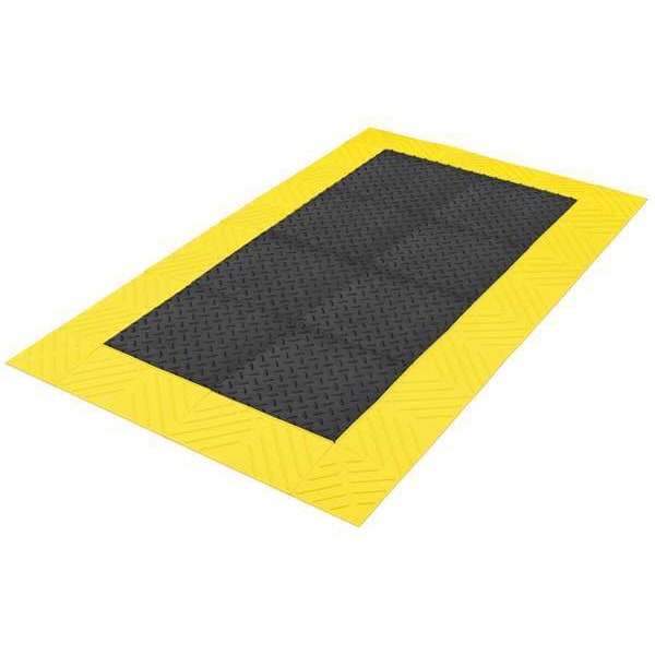 Antifatigue Mat, Black/Yellow, 96