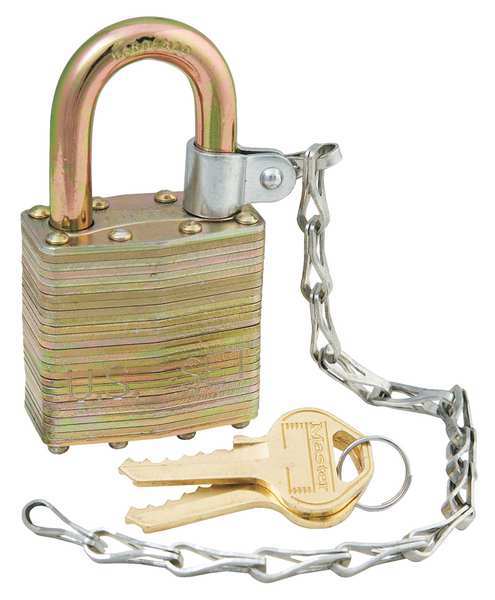 Padlocks, Keyed Alike, Standard Shackle, Rectangular Steel Body, Steel Shackle