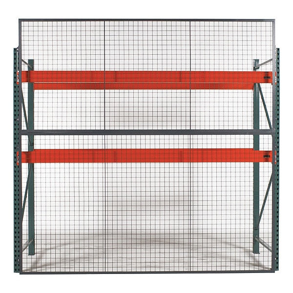 Back Panel, 108inW, Gray, 2in BaseD