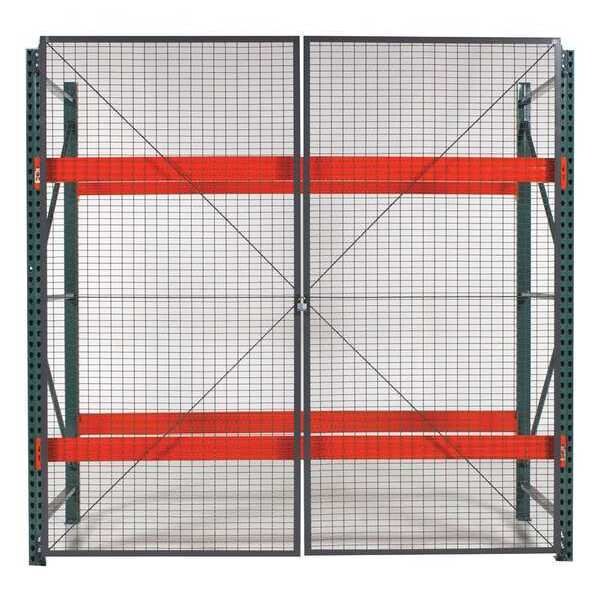 Pal Rack Dble Hinged DR, 108inW, 2in BaseD
