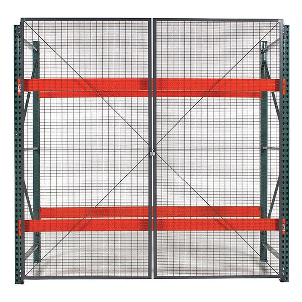 Pal Rack Dble Hinged DR, 144inW, 2in BaseD