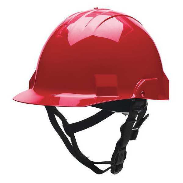 Fire/Rescue Helmet, Thermoplstc Shell, Red