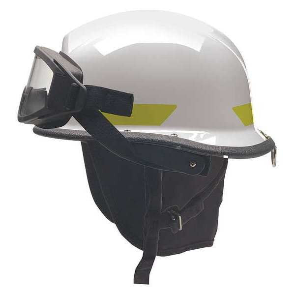 Fire Helmet, Quick Release 3-Point, White