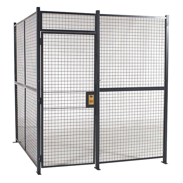 Welded Partition Cage, 10ft. 4inD, 2 Sided