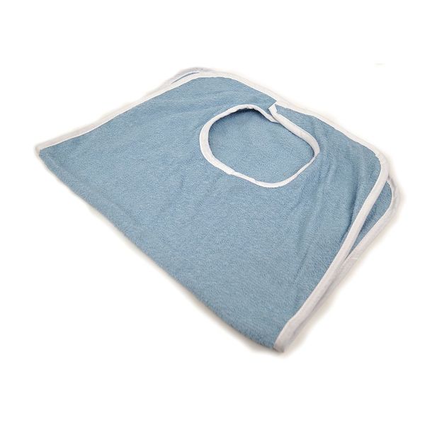 Terry Bib, 18 x 30in, Cotton, Blue, PK12