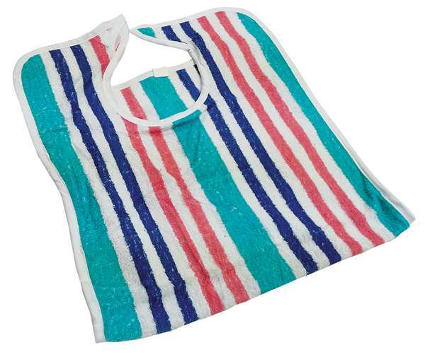 Terry Bib, 18 x 34in, Cotton, Stripe, PK12