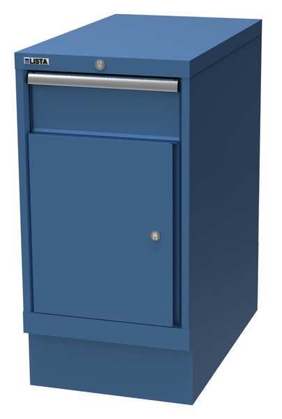 Cabinet Pedestal, One Drawer, Brt Blue