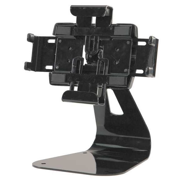 Tablet Mount, Less Than 3/4 in D, Desk, Blk
