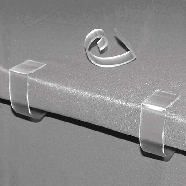 Table Cloth Clip, Rigid PVC, PK250