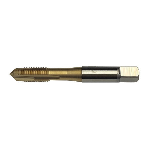 Spiral Point Tap, #10-24, Plug, UNC, 3 Flutes, Oxide