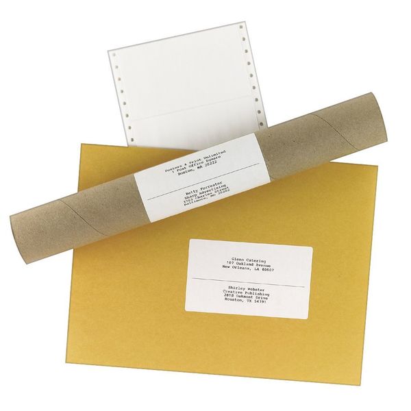 AveryÂ® Continuous Form Computer Labels for Pin-Fed Printers 4076, 5