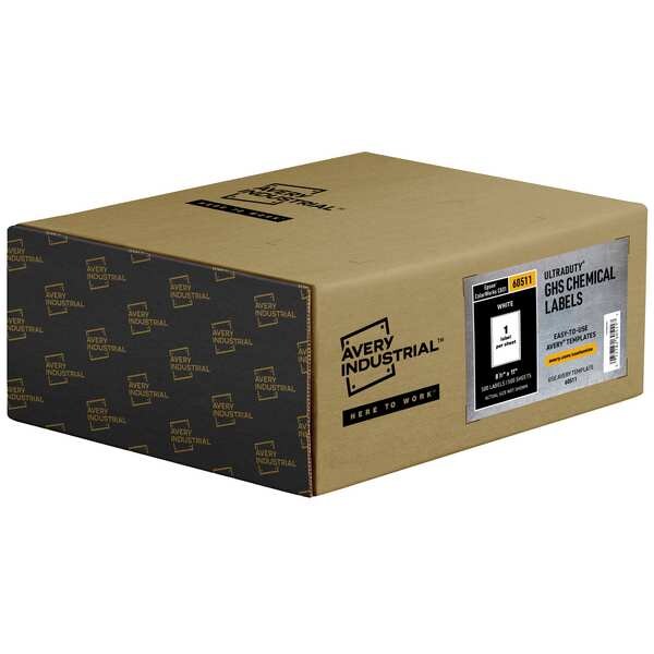 AveryÂ® UltraDutyâ¢ GHS Chemical Labels for Epson ColorWorks C831, 60511, Waterproof, 8-1/2
