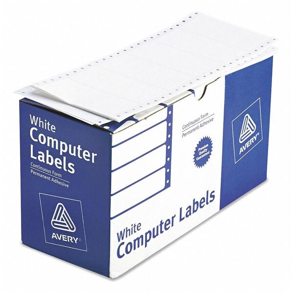 AveryÂ® Continuous Form Computer Labels for Pin-Fed Printers 4022, 4
