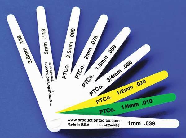 Feeler Gauge, 0.59 In Thick, 4 In L Blade