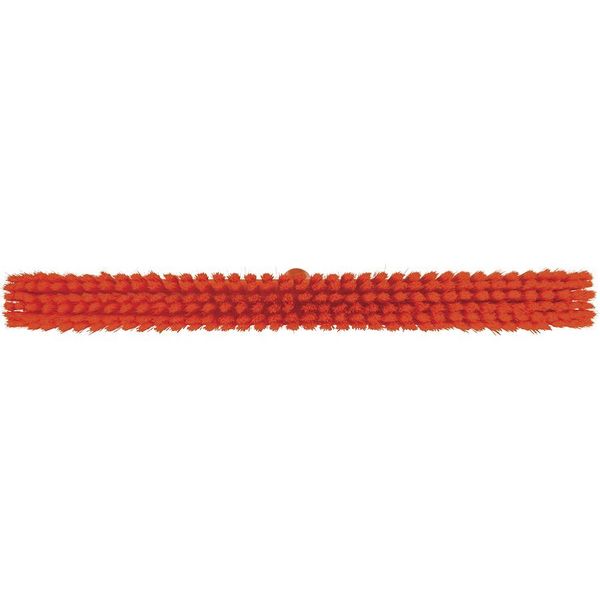 24 in Sweep Face Sweeping Broom Head, Soft, Synthetic, Orange