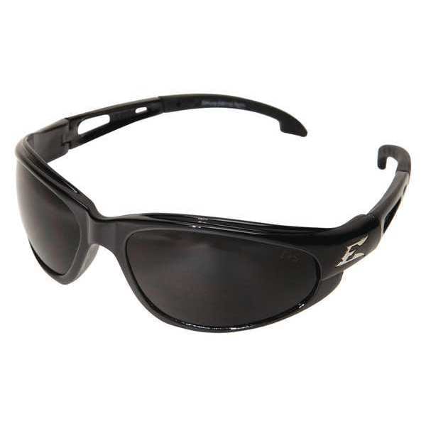 Safety Glasses, Wraparound Smoke Polycarbonate Lens, Scratch-Resistant