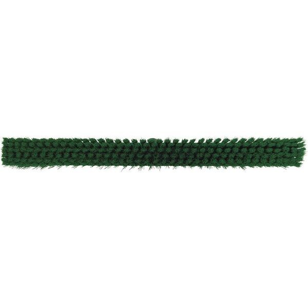 24 in Sweep Face Broom Head, Soft, Synthetic, Green