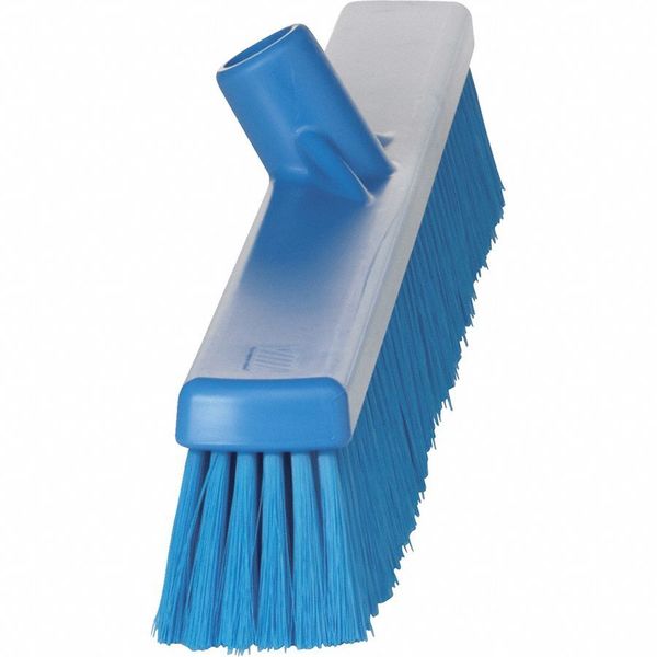 24 in Sweep Face Broom Head, Soft, Synthetic, Blue