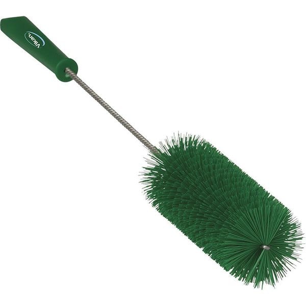 2 5/8 in W Tube and Valve Brush, Medium, 13 1/2 in L Handle, 5 51/64 in L Brush, Green