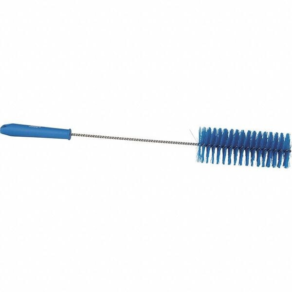 2 5/8 in W Tube and Valve Brush, Medium, 13 1/2 in L Handle, 5 51/64 in L Brush, Blue