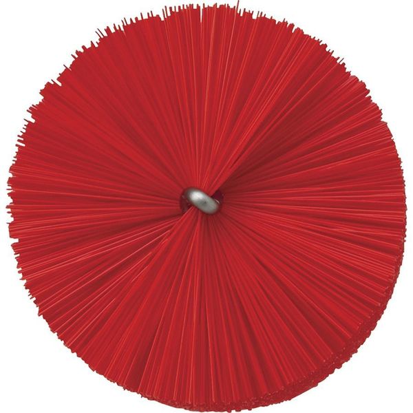 2 5/8 in W Tube and Valve Brush, Medium, 13 1/2 in L Handle, 5 51/64 in L Brush, Red