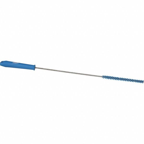 7/8 in W Tube and Valve Brush, Stiff, 14 in L Handle, 6 in L Brush, Blue, 20 in L Overall