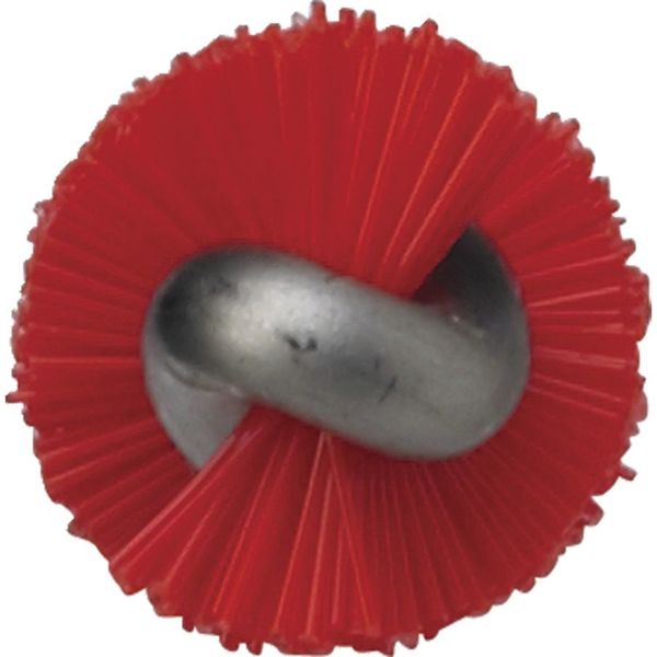 7/8 in W Tube and Valve Brush, Stiff, 14 in L Handle, 6 in L Brush, Red, 20 in L Overall