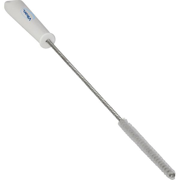 7/8 in W Tube and Valve Brush, Stiff, 14 in L Handle, 6 in L Brush, White, 20 in L Overall
