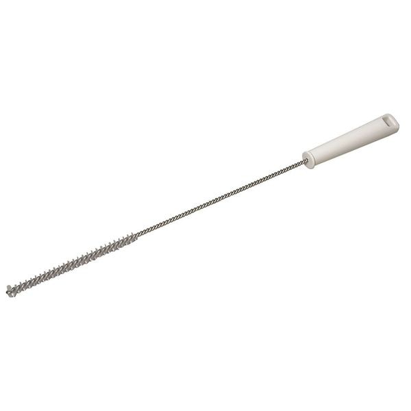 7/8 in W Tube and Valve Brush, Stiff, 14 in L Handle, 6 in L Brush, White, 20 in L Overall