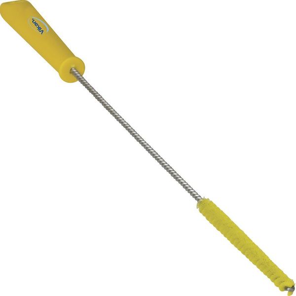 7/8 in W Tube and Valve Brush, Stiff, 14 in L Handle, 6 in L Brush, Yellow, 20 in L Overall