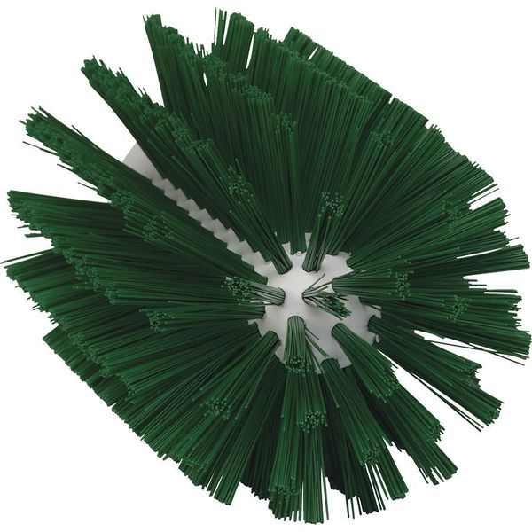 3 7/8 in W Tube and Pipe Brush, Medium, Not Applicable L Handle, 6 in L Brush, Green