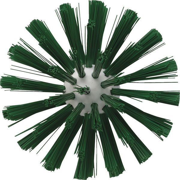 3 7/8 in W Tube and Pipe Brush, Medium, Not Applicable L Handle, 6 in L Brush, Green