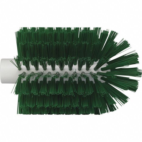 3 7/8 in W Tube and Pipe Brush, Medium, Not Applicable L Handle, 6 in L Brush, Green