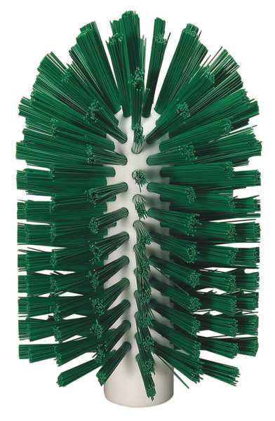 3 7/8 in W Tube and Pipe Brush, Medium, Not Applicable L Handle, 6 in L Brush, Green