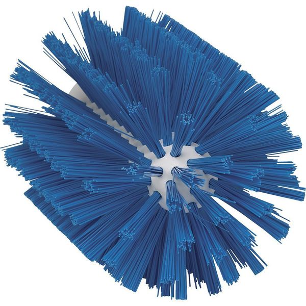 3 7/8 in W Tube and Pipe Brush, Medium, Not Applicable L Handle, 6 in L Brush, Blue