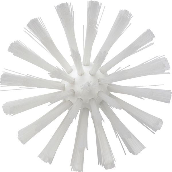 3 7/8 in W Tube and Pipe Brush, Medium, Not Applicable L Handle, 6 in L Brush, White