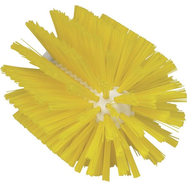 3 7/8 in W Tube and Pipe Brush, Medium, Not Applicable L Handle, 6 in L Brush, Yellow