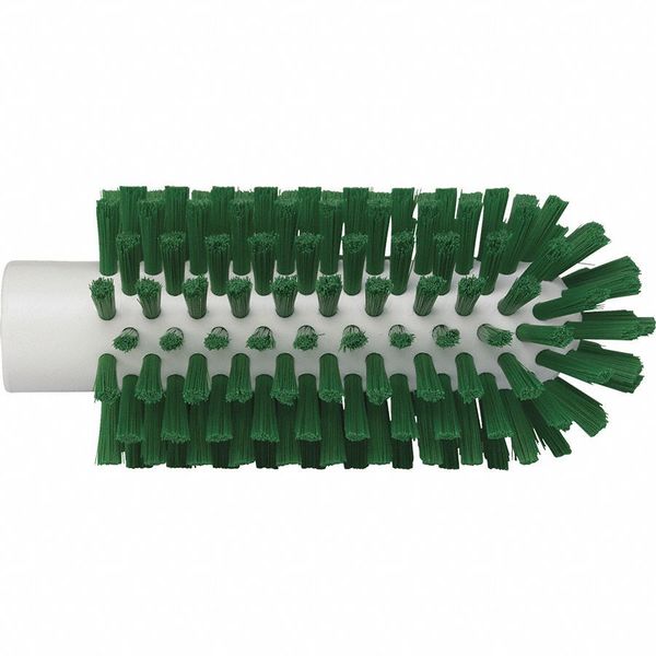 2 3/8 in W Tube and Pipe Brush, Stiff, Not Applicable L Handle, 5 1/2 in L Brush, Green