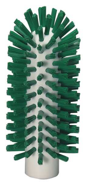 2 3/8 in W Tube and Pipe Brush, Stiff, Not Applicable L Handle, 5 1/2 in L Brush, Green
