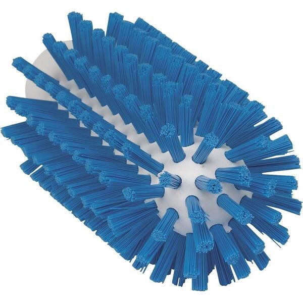 2 3/8 in W Tube and Pipe Brush, Stiff, Not Applicable L Handle, 5 1/2 in L Brush, Blue