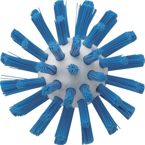 2 3/8 in W Tube and Pipe Brush, Stiff, Not Applicable L Handle, 5 1/2 in L Brush, Blue