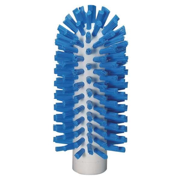 2 3/8 in W Tube and Pipe Brush, Stiff, Not Applicable L Handle, 5 1/2 in L Brush, Blue
